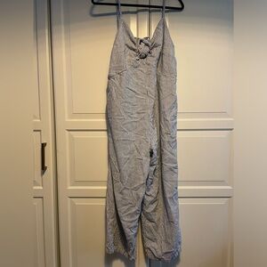 Old Navy Blue Railroad Stripe Jumpsuit XL